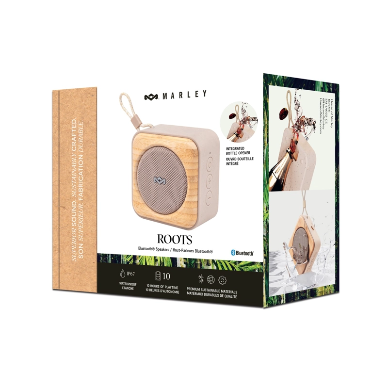 PARLANTE BLUETOOTH 5.3 ROOTS CREMA MARLEY - 8