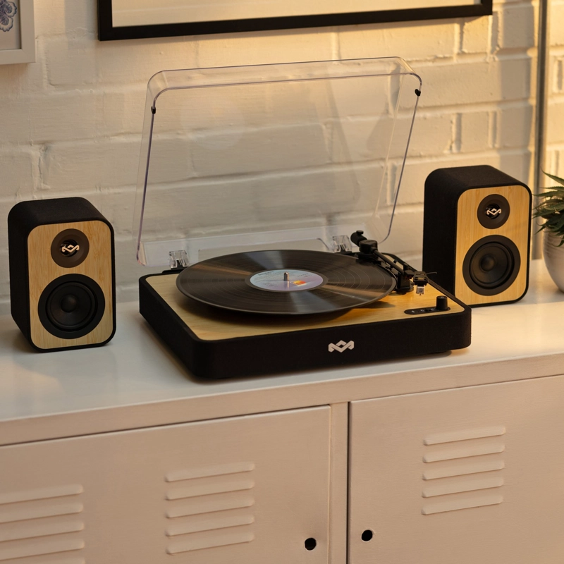 PARLANTES BLUETOOTH 5.3 UPLIFT BOOKSHELF NEGROS MARLEY - 4