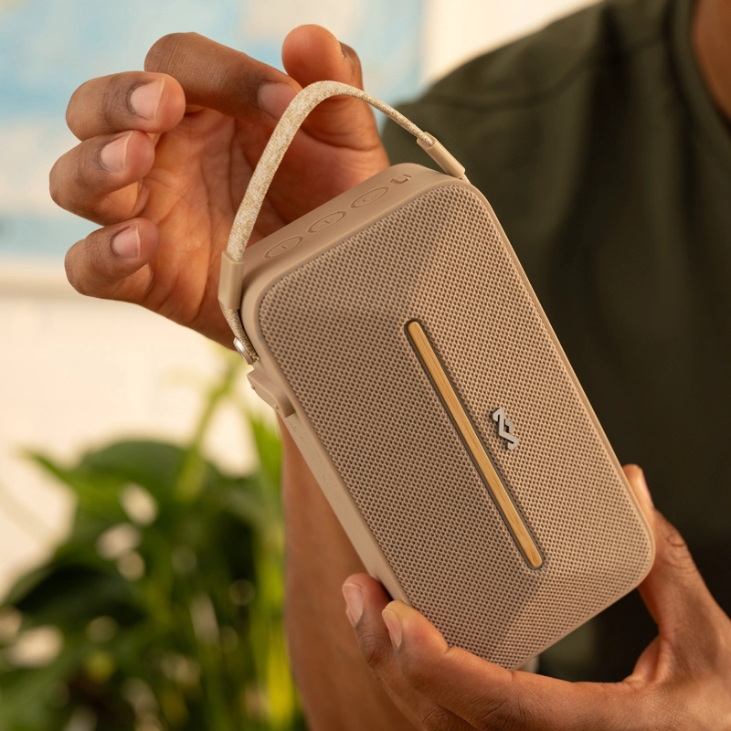 PARLANTE BLUETOOTH 5.3 WATERPROOF RISE UP SOLAR CREAM MARLEY - 6