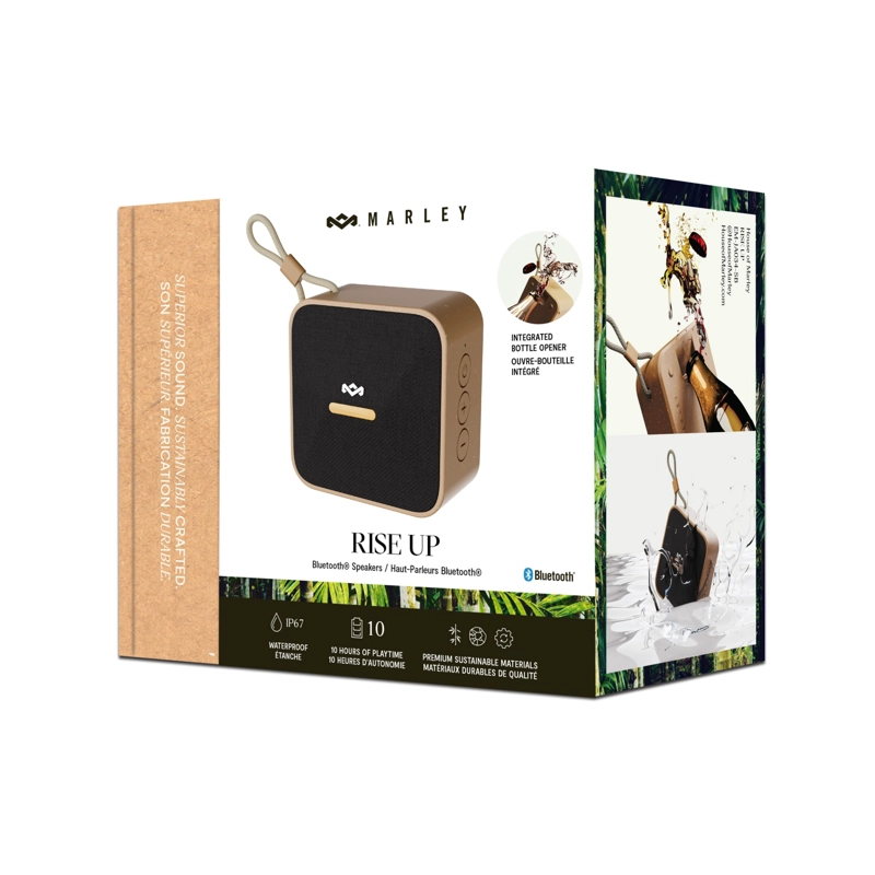 PARLANTE BLUETOOTH 5.3 WATERPROOF RISE UP NEGRO MARLEY - 9