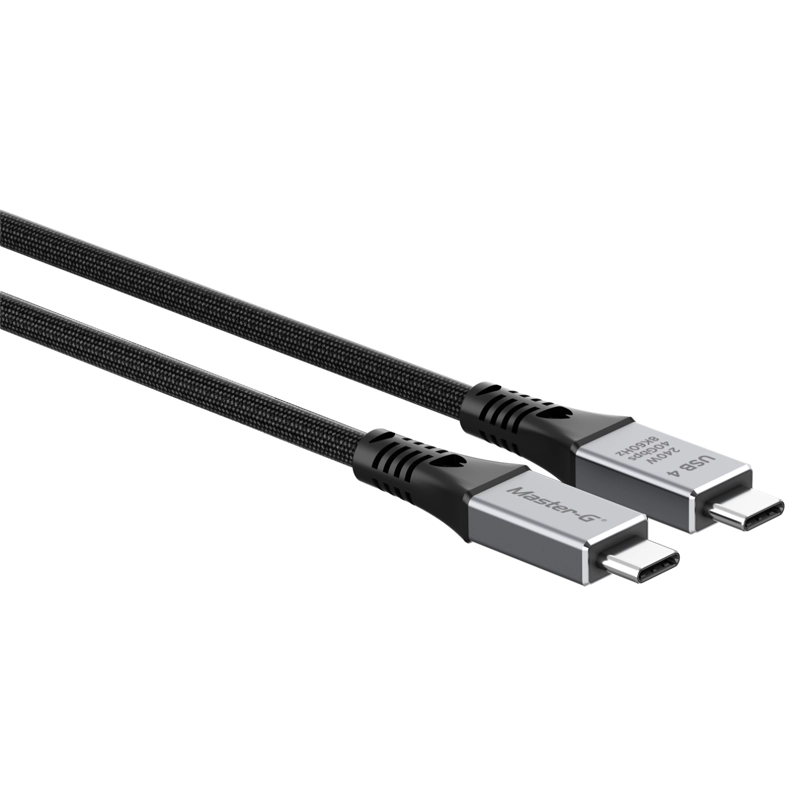 CABLE USB 4 TIPO C DUAL 8K 60HZ 40GBPS 240W 1MT MASTER-G - 4