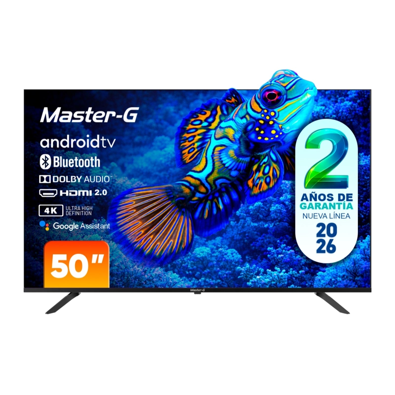 SMART TV LED 50' ANDROID 4K BLUETOOTH MGAE50F MASTER-G FF