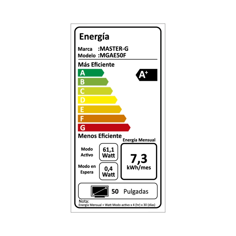 SMART TV LED 50' ANDROID 4K BLUETOOTH MGAE50F MASTER-G FF - 4