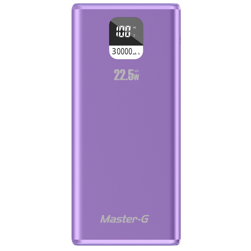 BATERIA EXTERNA POWER BANK 30000 MAH 22.5W UCP30MPD MORADA - 2