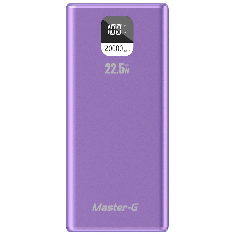 BATERIA EXTERNA POWER BANK 20000 MAH 22.5W UCP20MPD MORADA - 2