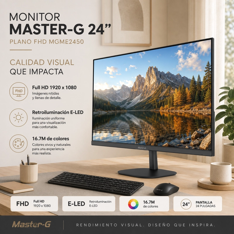MONITOR DE PC 24' FULL HD IPS 144HZ 5,5MS MGME2450 MASTER-G - 3