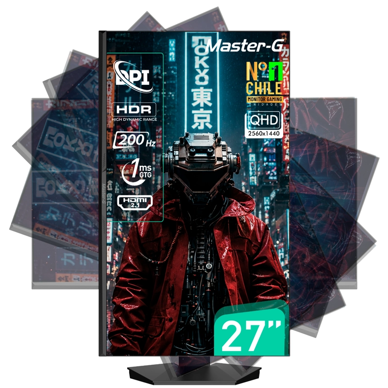 MONITOR GAMER 27' QHD IPS PIVOTE 90 200HZ 1MS MGMG2750Q - 2