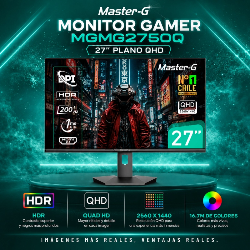 MONITOR GAMER 27' QHD IPS PIVOTE 90 200HZ 1MS MGMG2750Q - 4