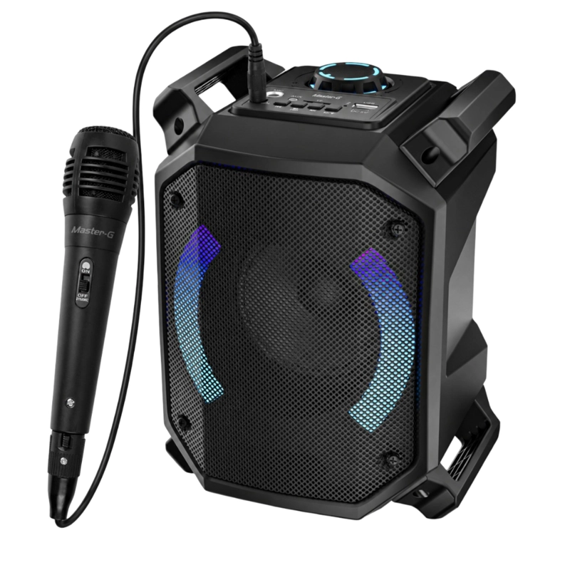 PARLANTE BLUETOOTH KARAOKE LUXOR ONE 4” MICROFONO MASTER-G - 1