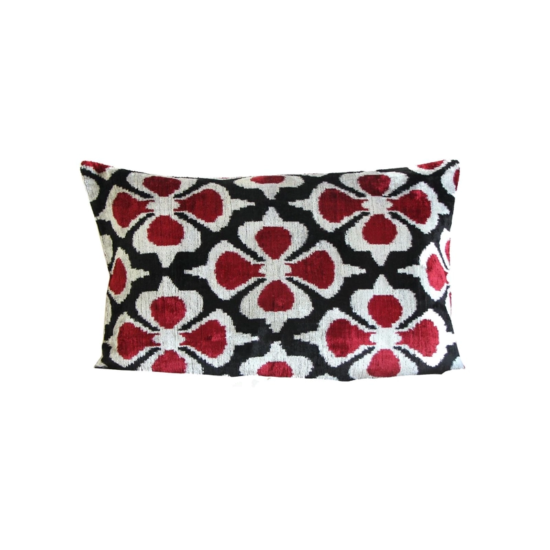 COJÍN TURKUAZ TERCIOPELO SEDA CICEK 60 X 40 CM MULTICOLOR - 1