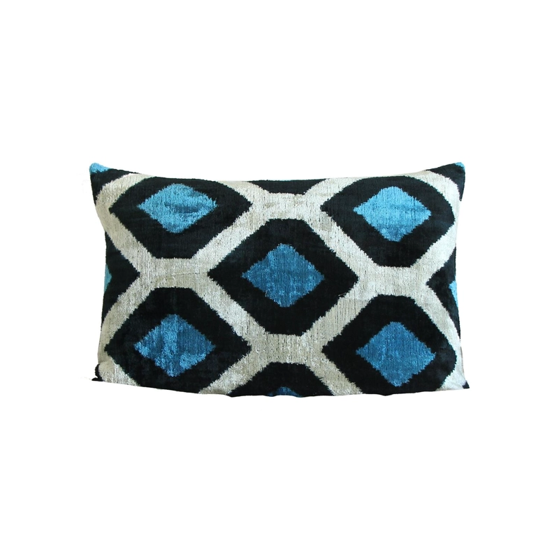 COJÍN TURKUAZ TERCIOPELO SEDA HAFIZE 60 X 40 CM MULTICOLOR - 2