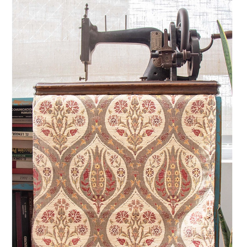 CAMINO DE MESA 2 M TULIPANES BEIGE - 3