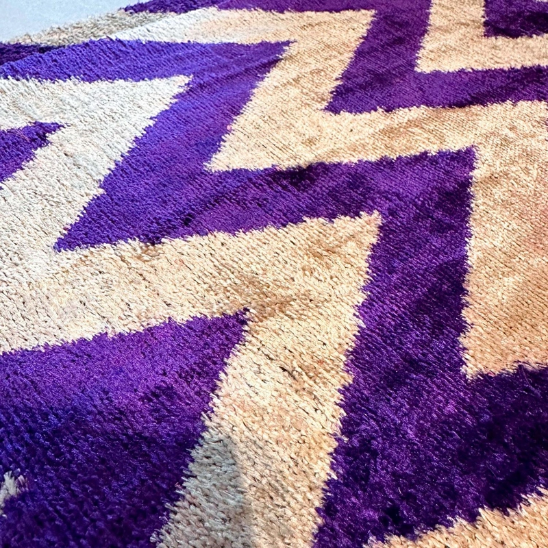 COJÍN TURKUAZ TERCIOPELO SEDA OSMAN 50 X 40 CM MORADO - 2