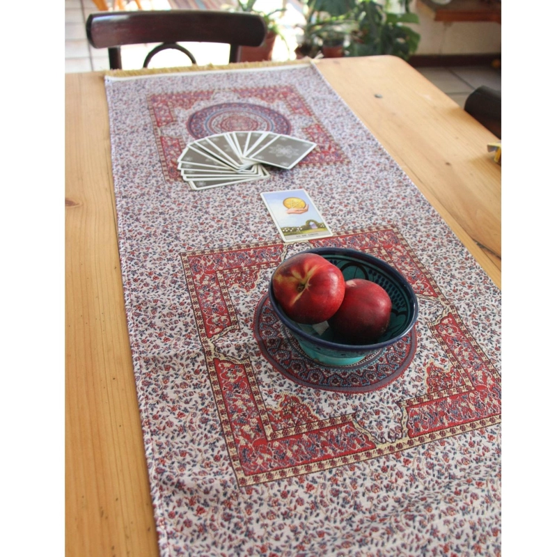 CAMINO DE MESA 2 M IZNIK ROJO Y BEIGE - 3