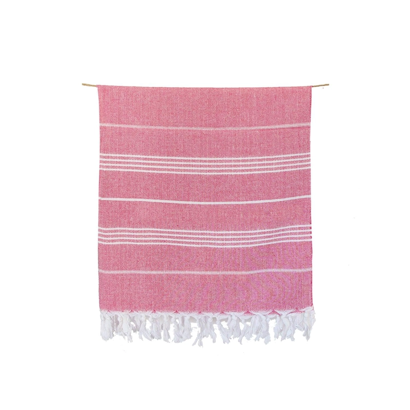 TOALLA TURCA DE ALGODON ANTALYA FUCSIA 90 X 180 CMS