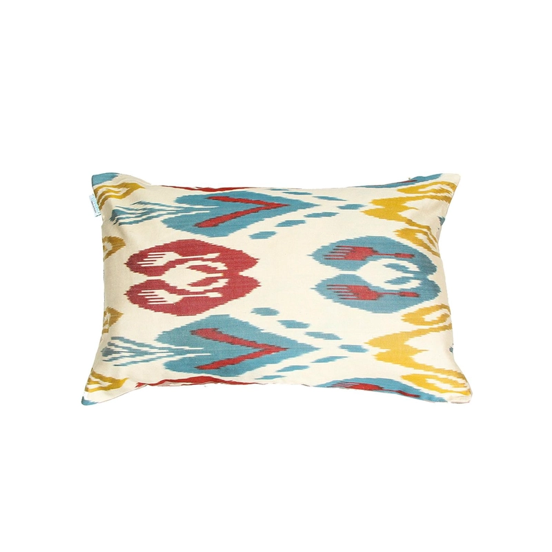 COJÍN TURKUAZ IKAT SEDA SIRKECI 60 X 40 CM MULTICOLOR - 1
