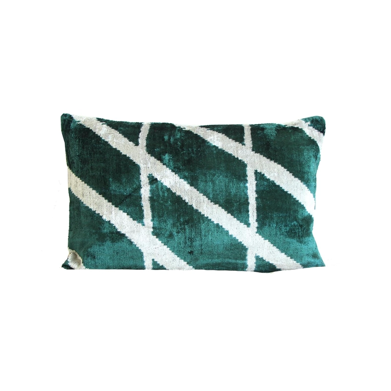 COJÍN TURKUAZ TERCIOPELO SEDA TOPKAPI 60 X 40 CM MULTICOLOR - 1