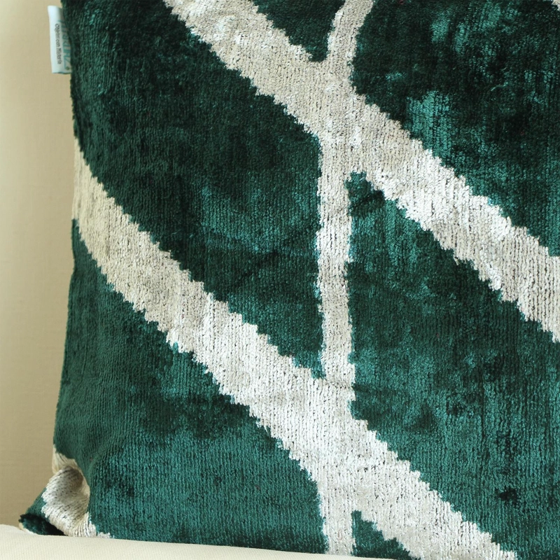COJÍN TURKUAZ TERCIOPELO SEDA TOPKAPI 60 X 40 CM MULTICOLOR - 3