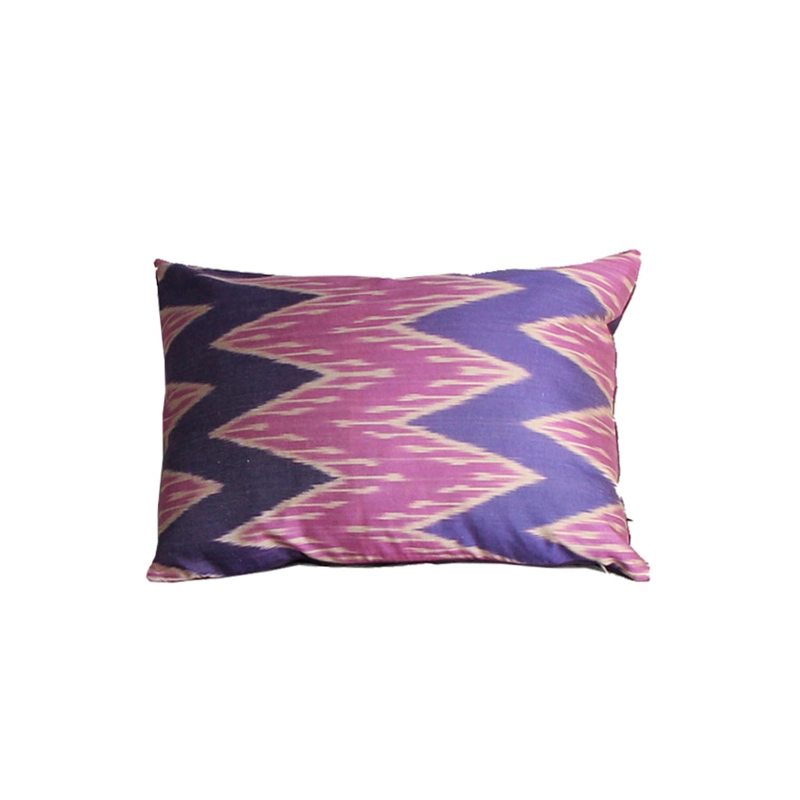 COJÍN TURKUAZ IKAT SEDA TÚNEZ 50 X 40 CM MULTICOLOR - 1