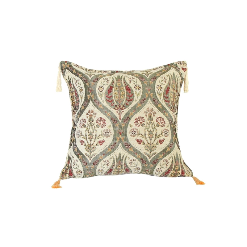 COJIN TURCO 44X44 TULIPANES BEIGE - 1