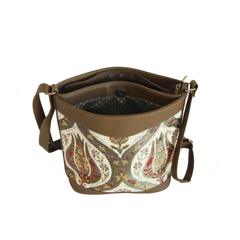 CARTERA MEDIANA TULIPANES BEIGE - 4