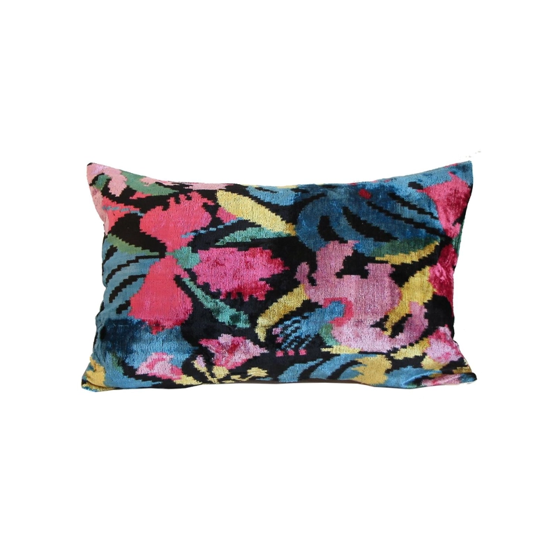 COJÍN TURKUAZ TERCIOPELO SEDA GOZO 60 X 40 CM MULTICOLOR - 2