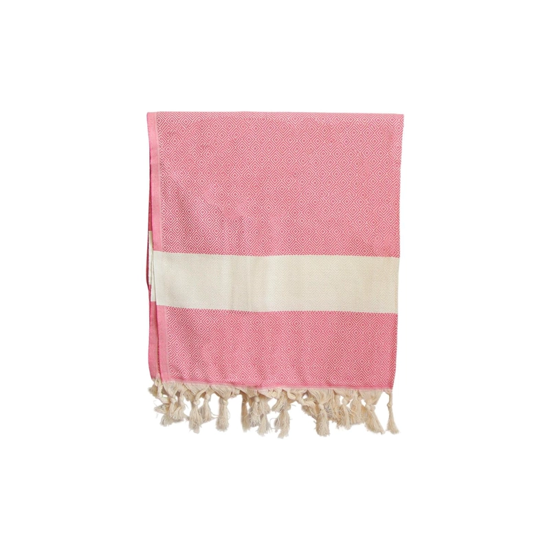 TOALLA TURCA DE ALGODON MARMARA FUCSIA 1 X 1,75 M - 1
