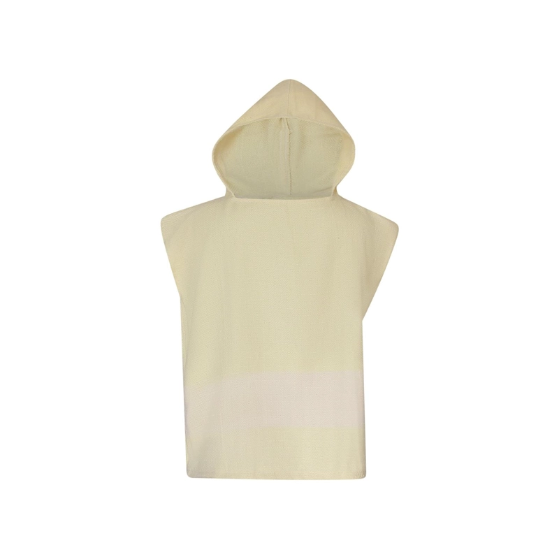 PONCHO TOALLA ALGODON TURCO NIÑO MARMARA AMARILLO M - 1