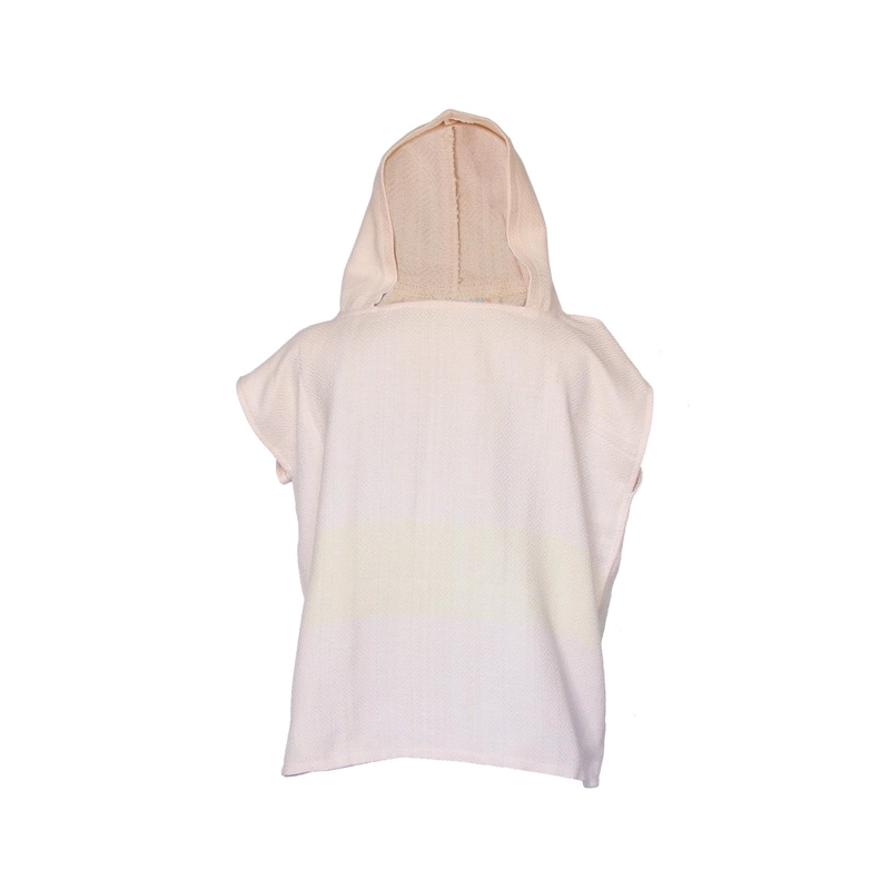PONCHO TOALLA ALGODON TURCO NIÑO MARMARA ROSADO CLARO M - 1
