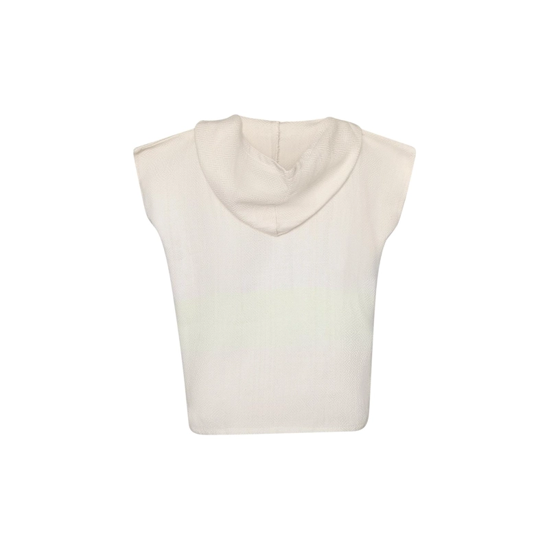 PONCHO TOALLA ALGODON TURCO NIÑO MARMARA ROSADO CLARO M - 3