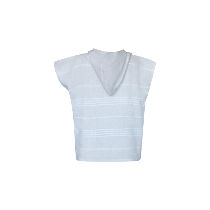 PONCHO TOALLA ALGODON TURCO NIÑO ANTALYA GRIS S - 3