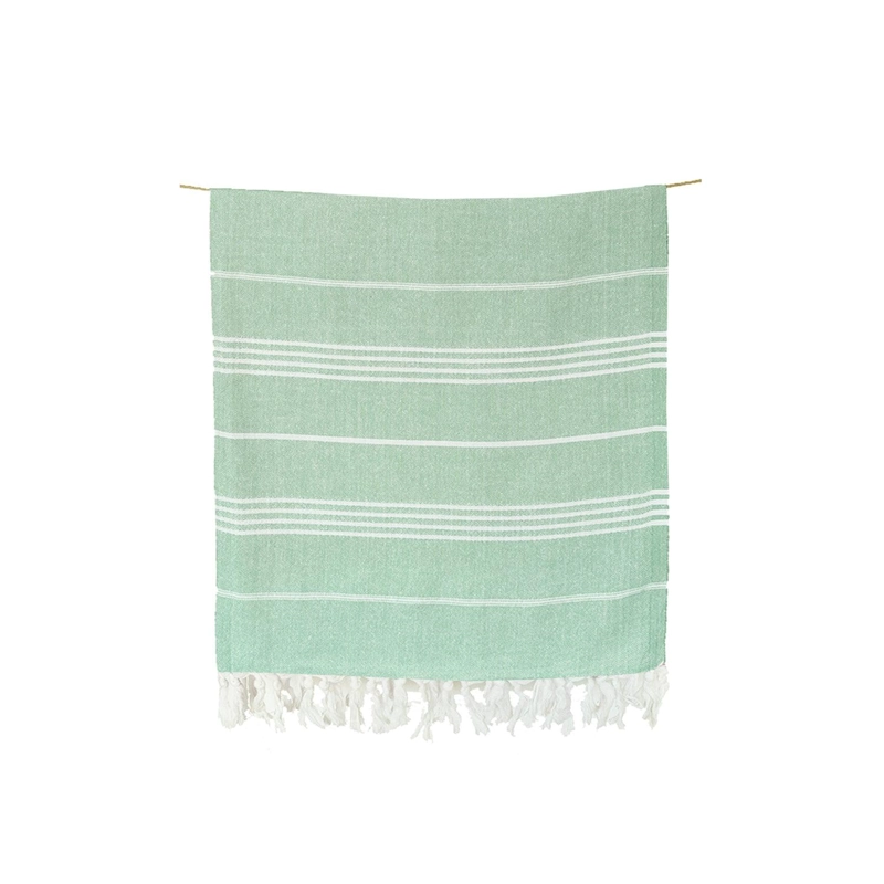 TOALLA TURCA DE ALGODON ANTALYA VERDE 90 X 180 CMS - 1