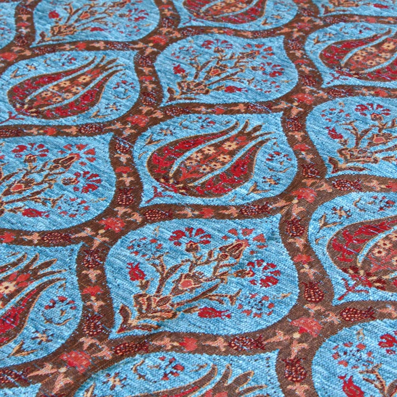 PIECERA KING/SUPER KING TULIPANES TURQUESA - 3
