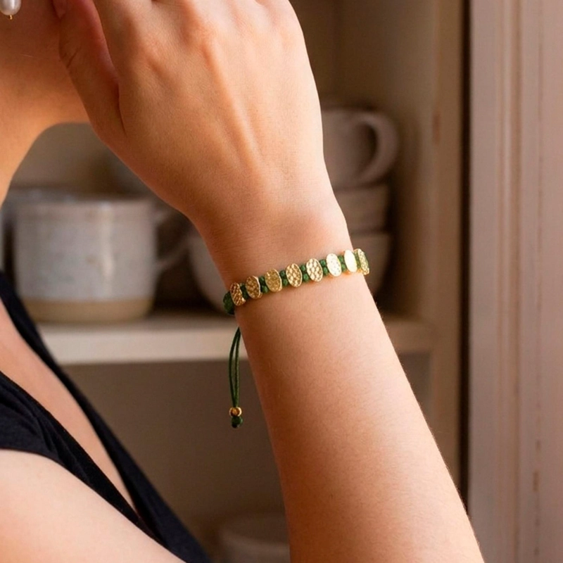 PULSERA AJUSTABLE BOHO VERDE CARGO - 2