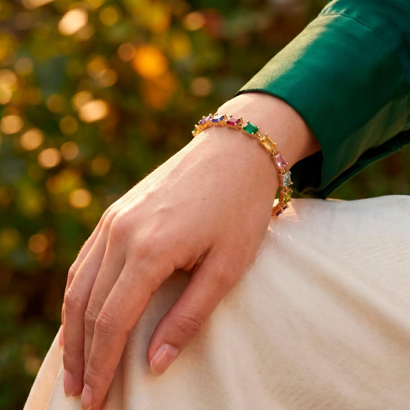 PULSERA SARAY MIX - BAÑO DE ORO 22K - 1