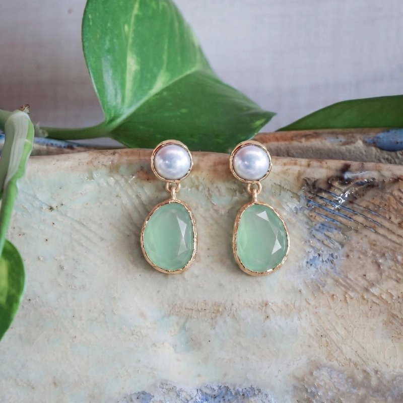 AROS BRISA VERDEAGUA - BAÑO DE ORO 22K - 1