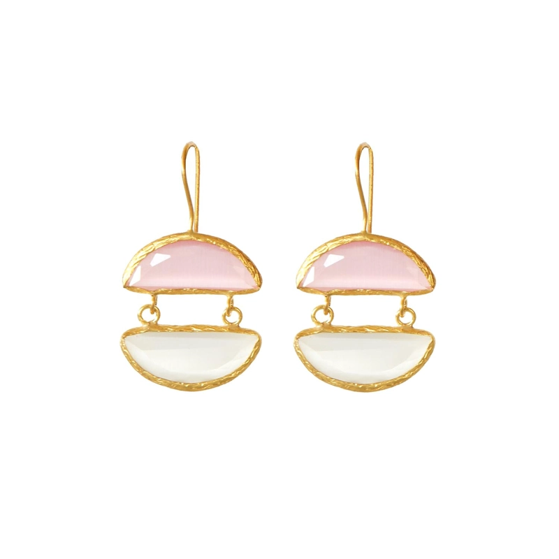 AROS ALARA ROSADO - BAÑO DE ORO 22K - 1