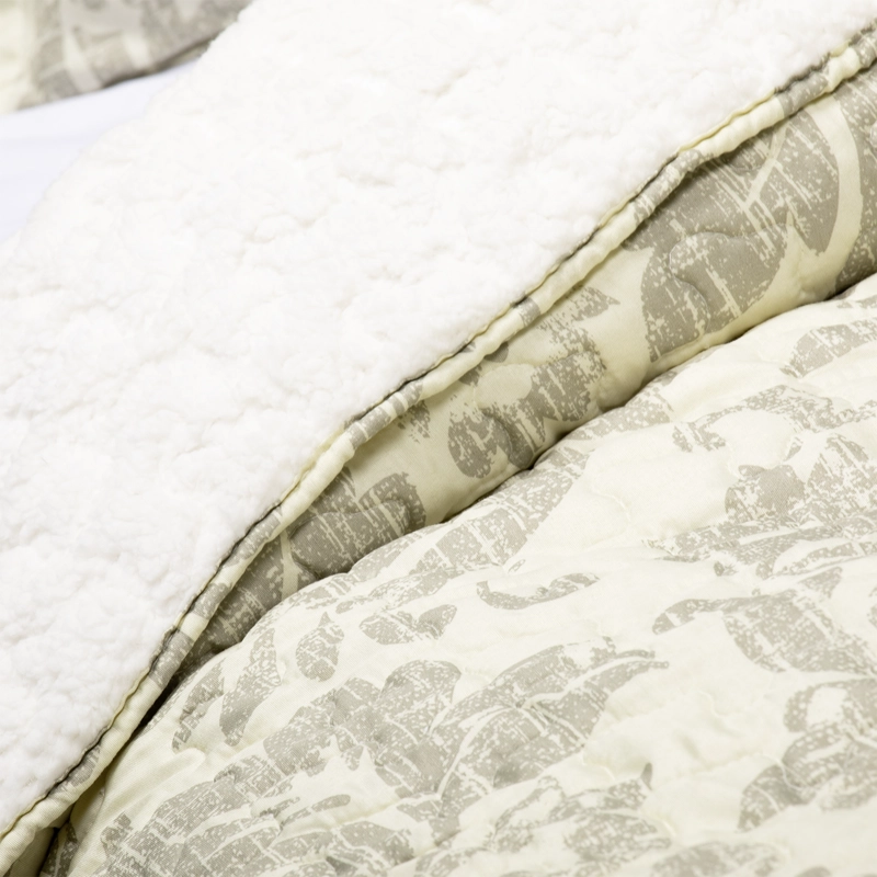 CUBRECAMA SHERPA ESTAMPADO KING AMARILLO - 4