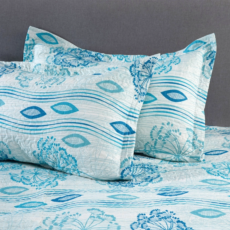CUBRECAMA ESTAMPADO ULTRA 2 PLAZAS TURQUESA - 2