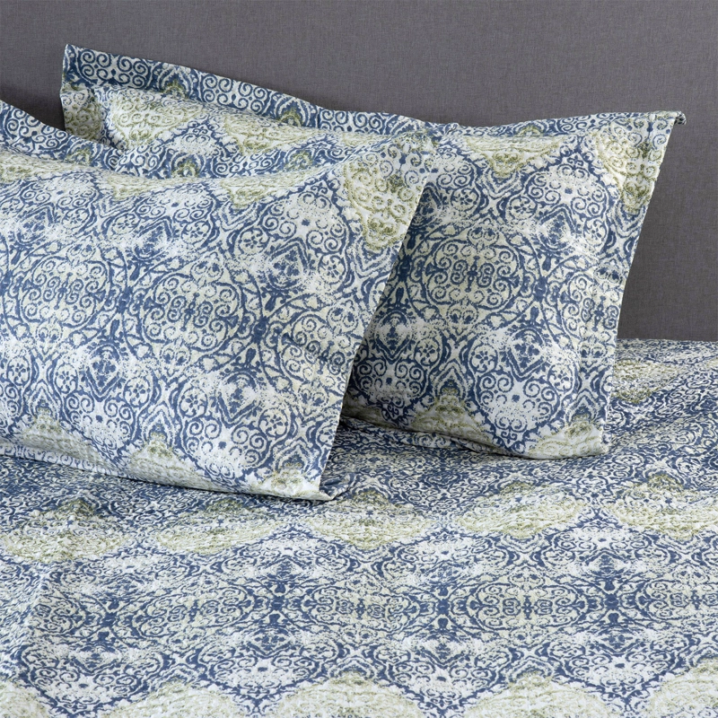 CUBRECAMA ESTAMPADO ULTRA 2 PLAZAS AZUL - 2