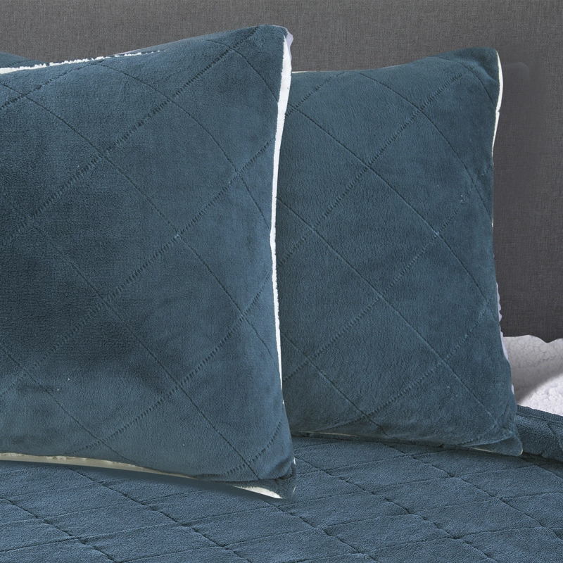 CUBRECAMA CORAL SHERPA KING AZUL - 2