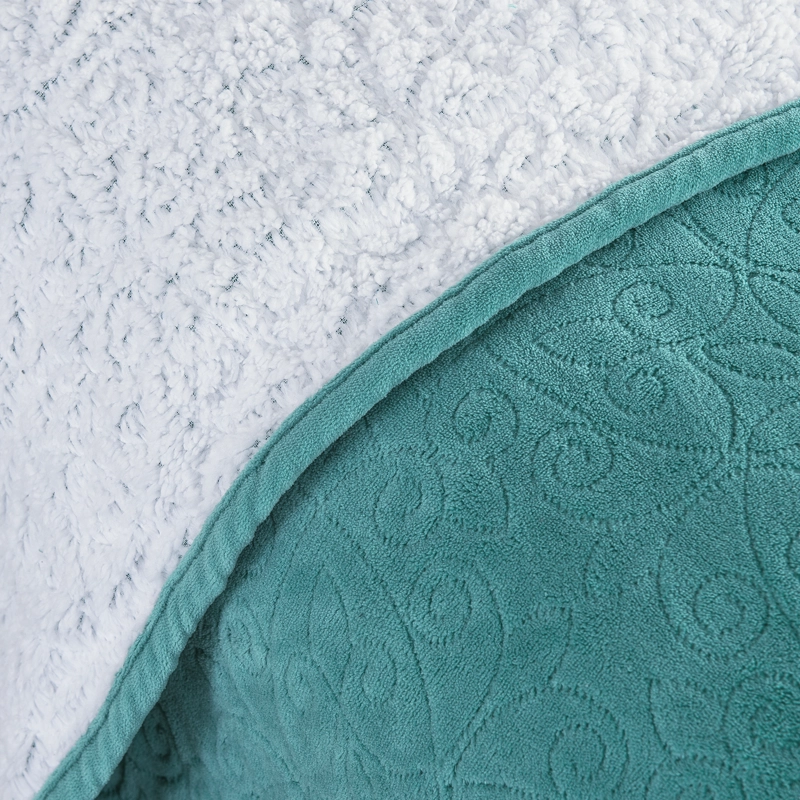 CUBRECAMA CORAL SHERPA KING TURQUESA - 3