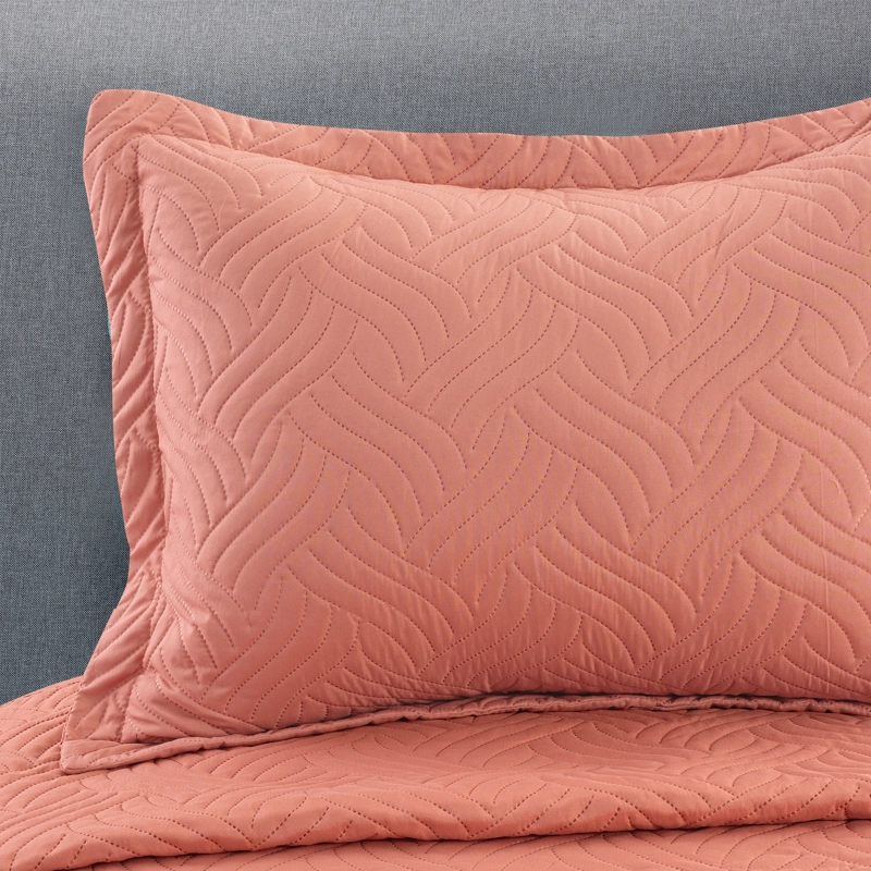 CUBRECAMA LISO CORAL 1.5 PLAZA - 2