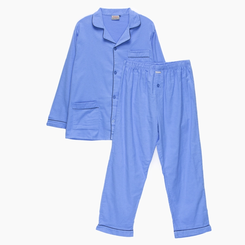 PIJAMA HOMBRE ZAHR FRANELA LARGO - 1