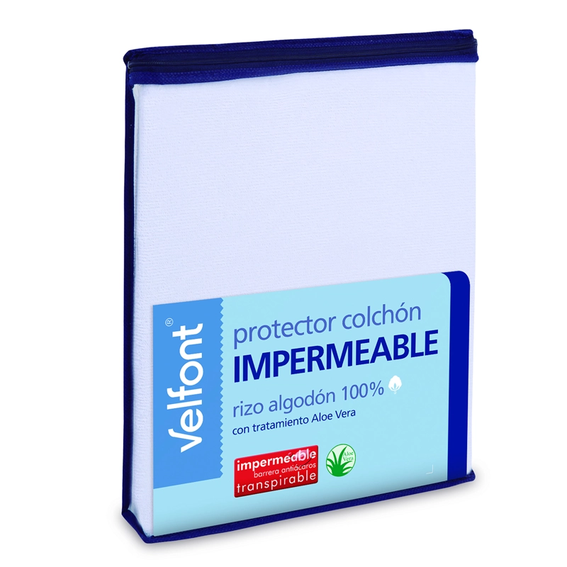 CUBRE COLCHON RIZO IMPERMEABLE 1.5 PLAZAS - 1