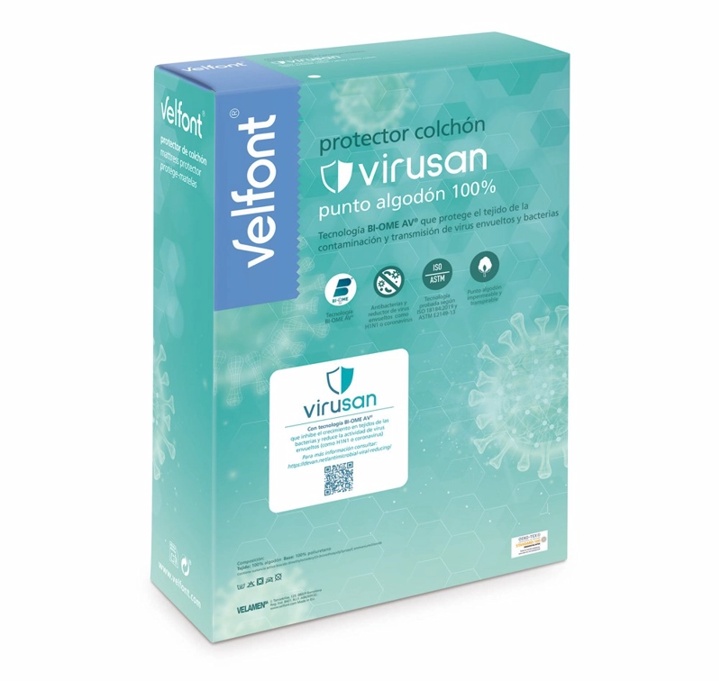 PROTECTOR COLCHON VIRUSAN IMPERMEABLE 2P ALG - 5