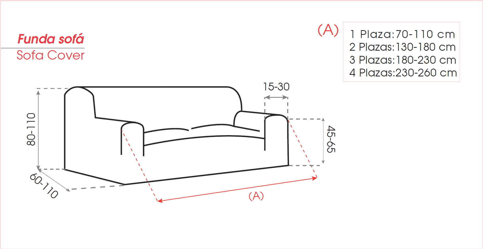 FUNDA DE SOFA BIELASTICA 4 CUERPOS BALI - 4