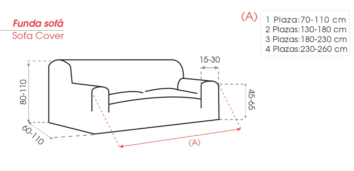 FUNDA DE SOFA CLIC CLAC BIELASTICA 3 CUERPOS BALI - 2