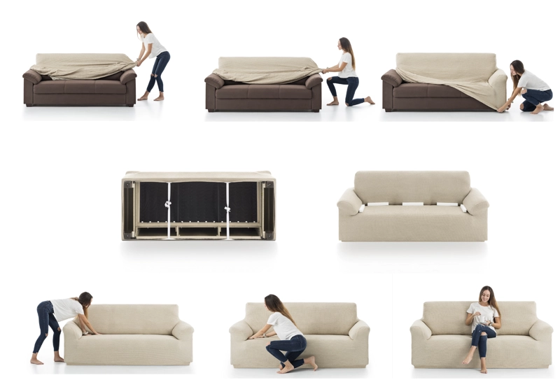 FUNDA DE SOFA BIELASTICA 2 CUERPOS BALI - 4