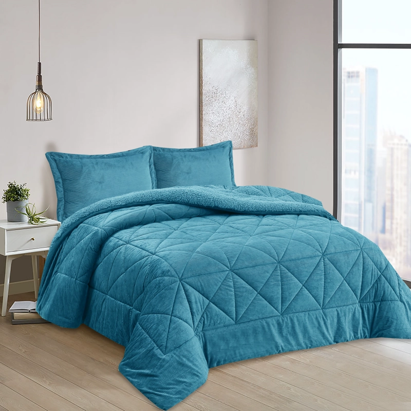 PLUMON BABYCORD AZUL 2 PLAZAS - 1